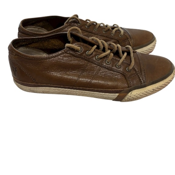 Converse X John Varvatos Greene Low Lace Mens Brown Leather Sneakers Shoes 8 - Picture 4 of 9